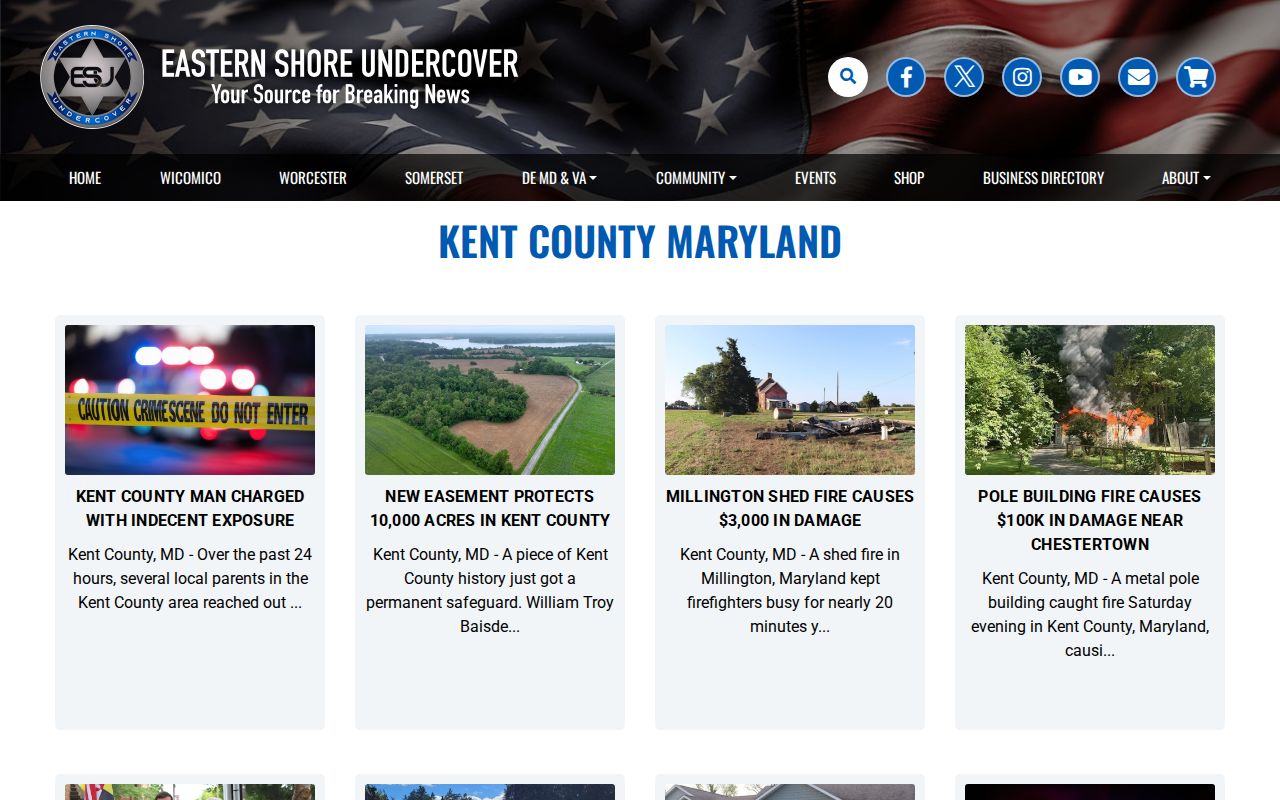 Eastern Shore Undercover Kent County arrest news page